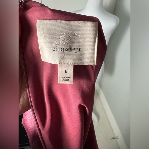 Cinq A Sept Natalia Ruched Hammered-Satin Mini Dress/Size 6 - Picture 12 of 14